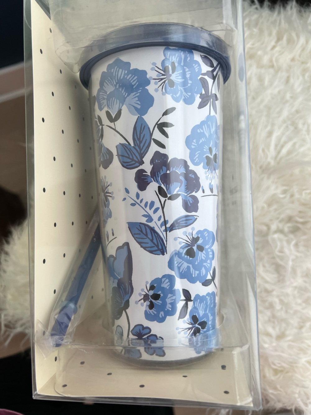 kate spade New York Blue Floral Peacock Tumbler Set - Picture 5 of 6